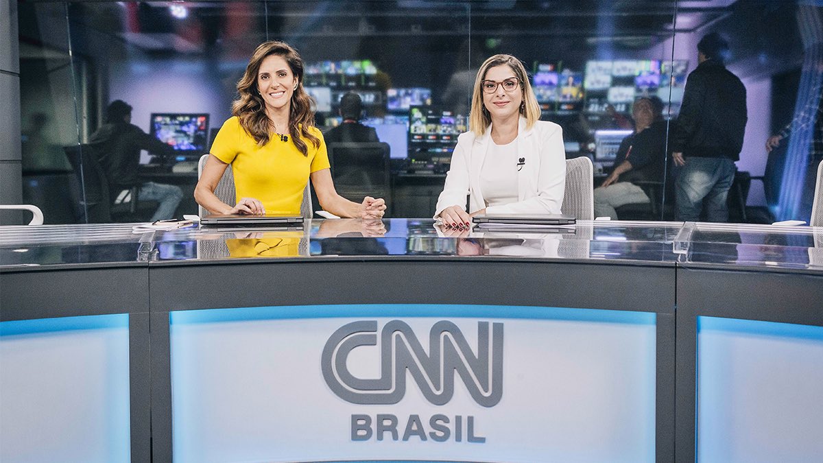 Monalisa Perrone e Daniele Freitas na Bancada do Jornal da CNN