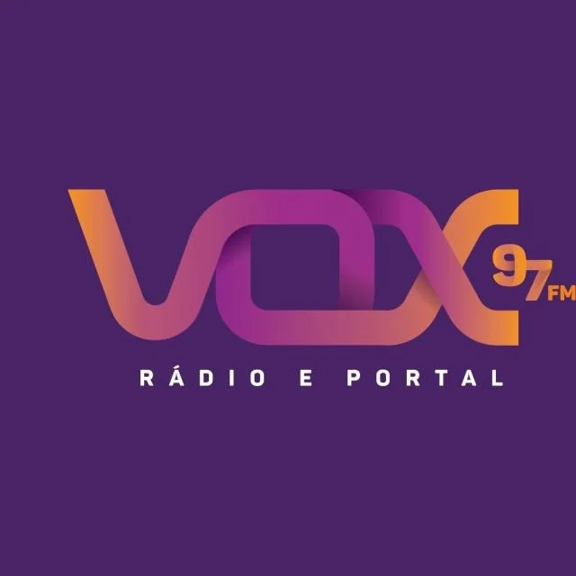 Logomarca Vox e Portal que passa a ser radiodifundida pelo canal 97FM.
